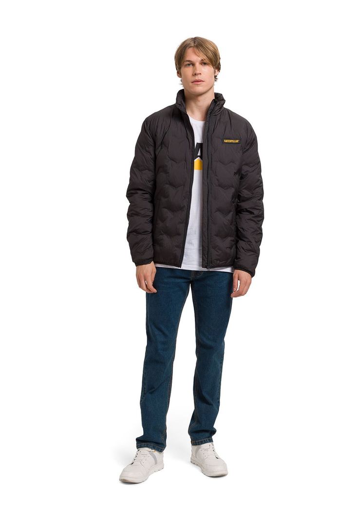 Parka Bonded Medium Weight Insulated Hombre Negra-0