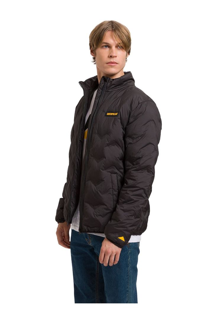 Parka Bonded Medium Weight Insulated Hombre Negra-1