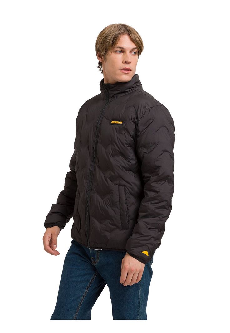 Parka Bonded Medium Weight Insulated Hombre Negra-6