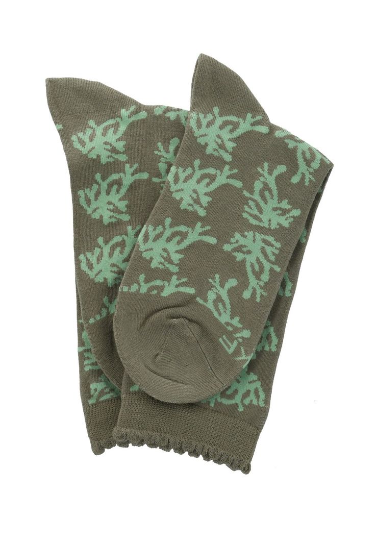 Calcetin Verde St Coral Mujer-2
