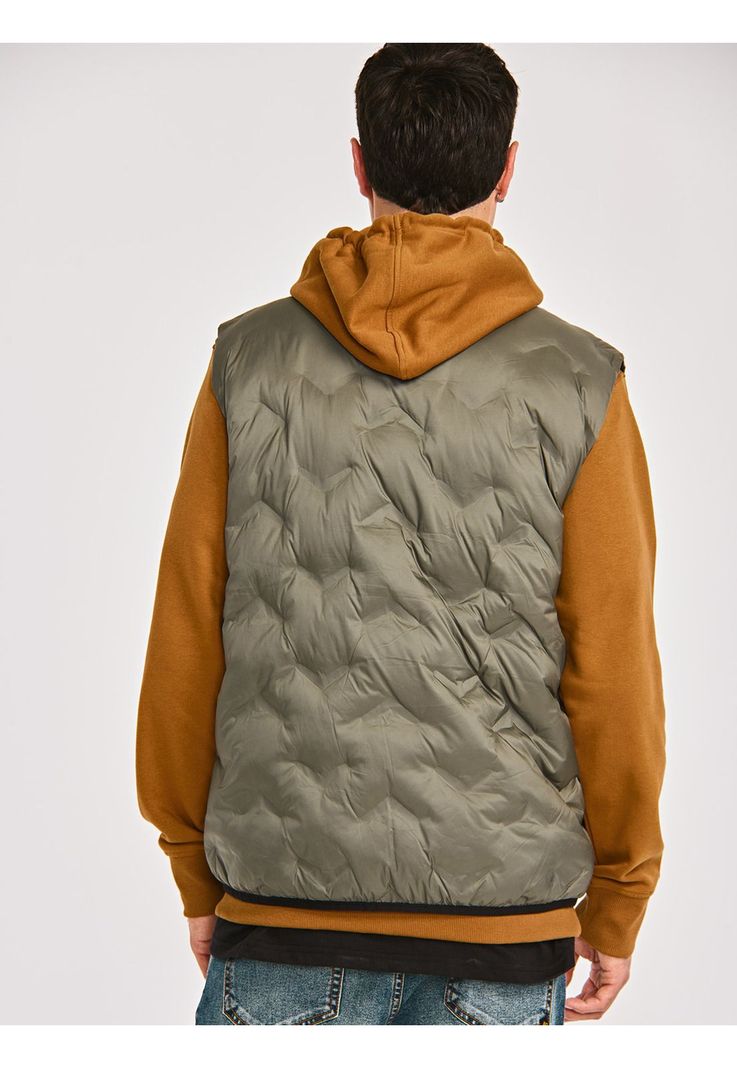 Chaqueta Sin Manga Hombre Bonded MW Ins Vest Gris-4