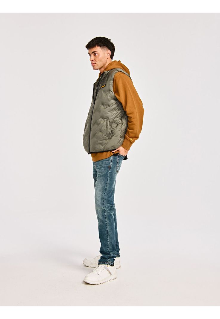 Chaqueta Sin Manga Hombre Bonded MW Ins Vest Gris-6