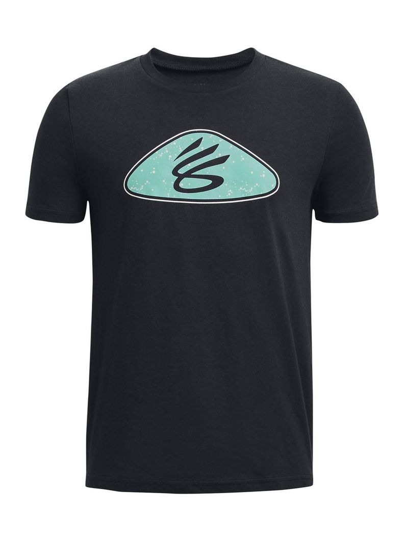 Polera manga corta de Curry niño Negro