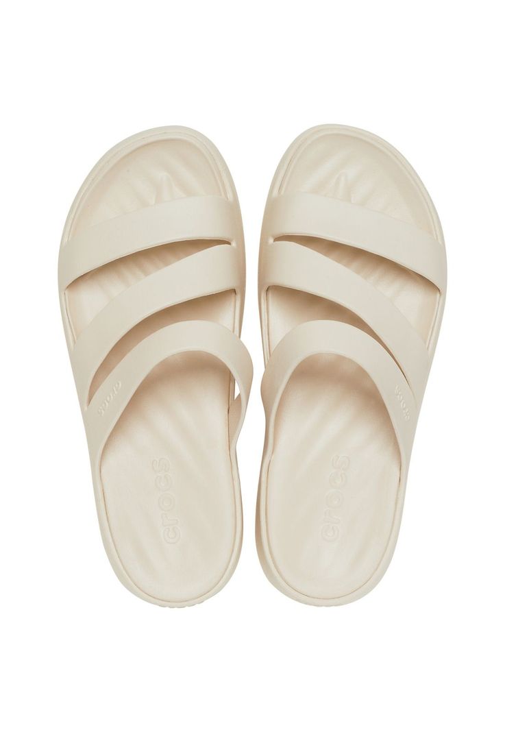 Sandalia Crocs Mujer Getaway Strappy Beige-4