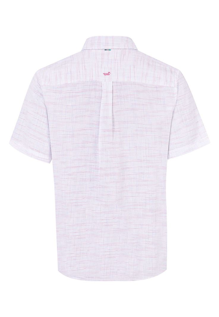 camisa Lino Orgánico Rojo Marbled Hombre -1