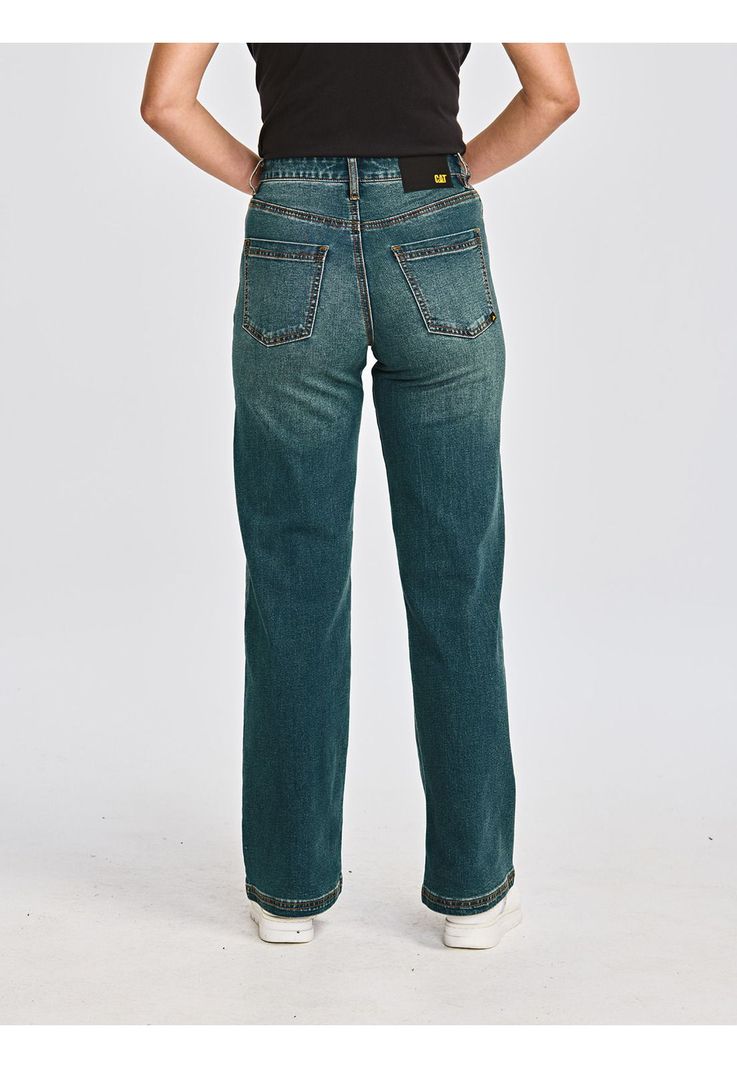 Jeans Mujer Triblend Stretch Denim Wide Leg Azul-4