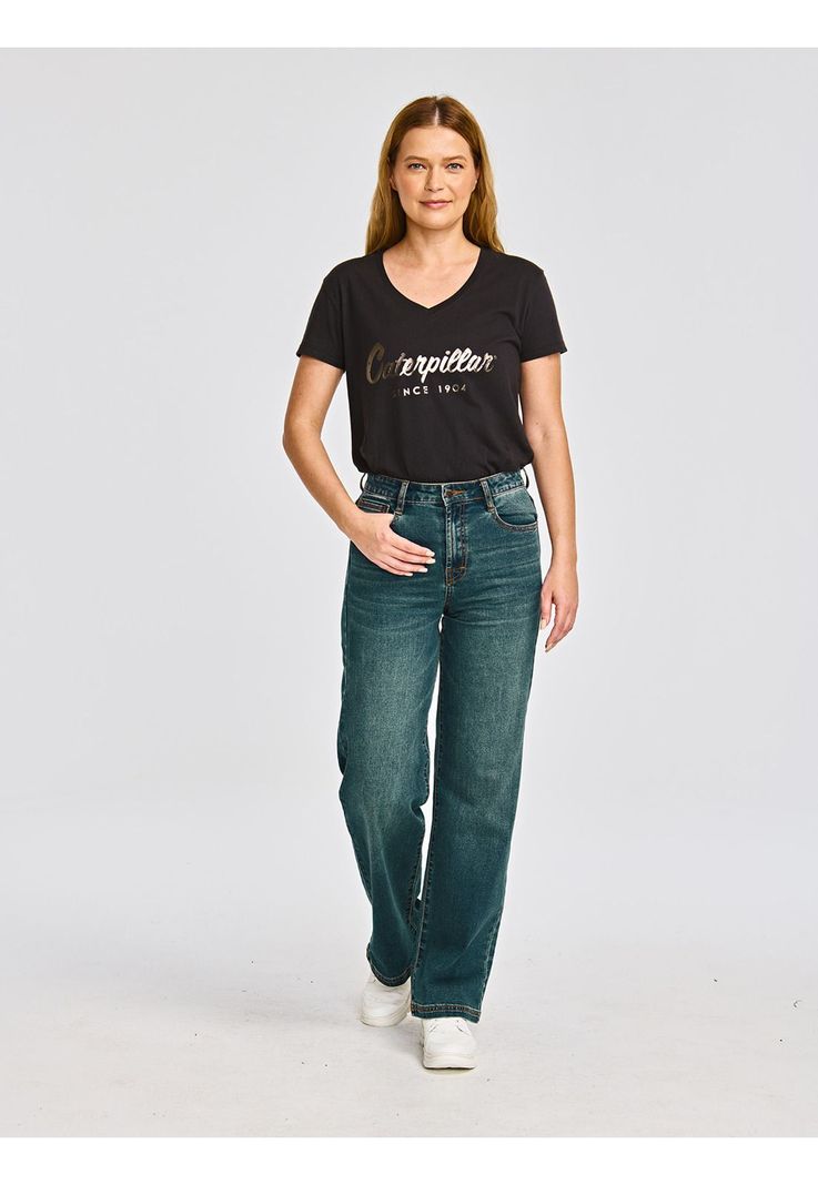 Jeans Mujer Triblend Stretch Denim Wide Leg Azul-5