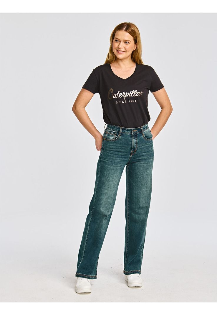 Jeans Mujer Triblend Stretch Denim Wide Leg Azul-6