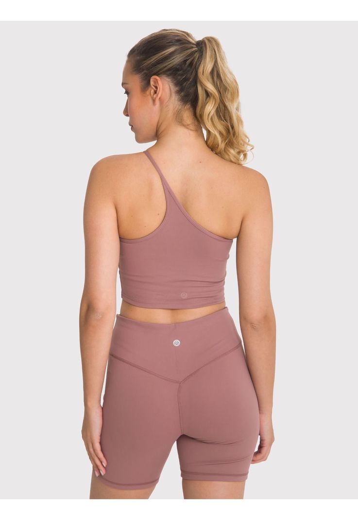 Peto deportivo Mujer Crop Top Elise Café-1