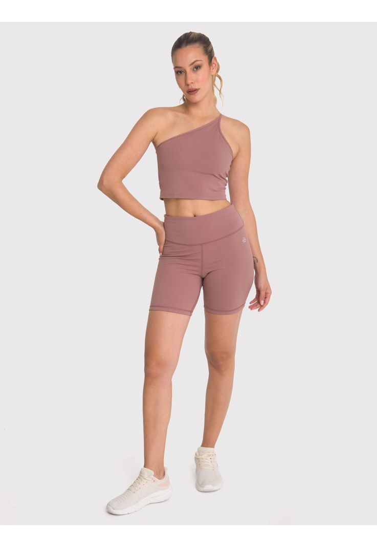 Peto deportivo Mujer Crop Top Elise Café-4