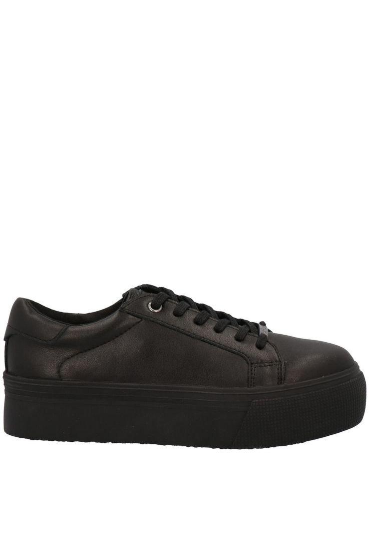 Zapatilla Niña Cuero Kim Negro-1