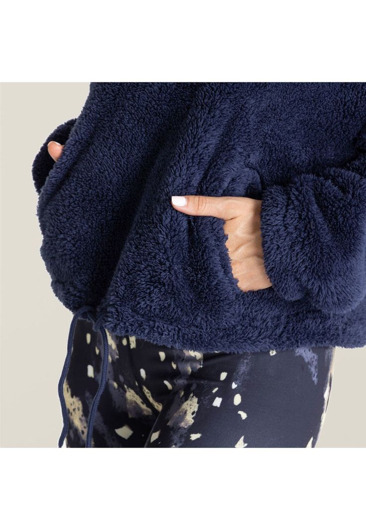 Polar Mujer Hoodie Maca Azul Navy-4