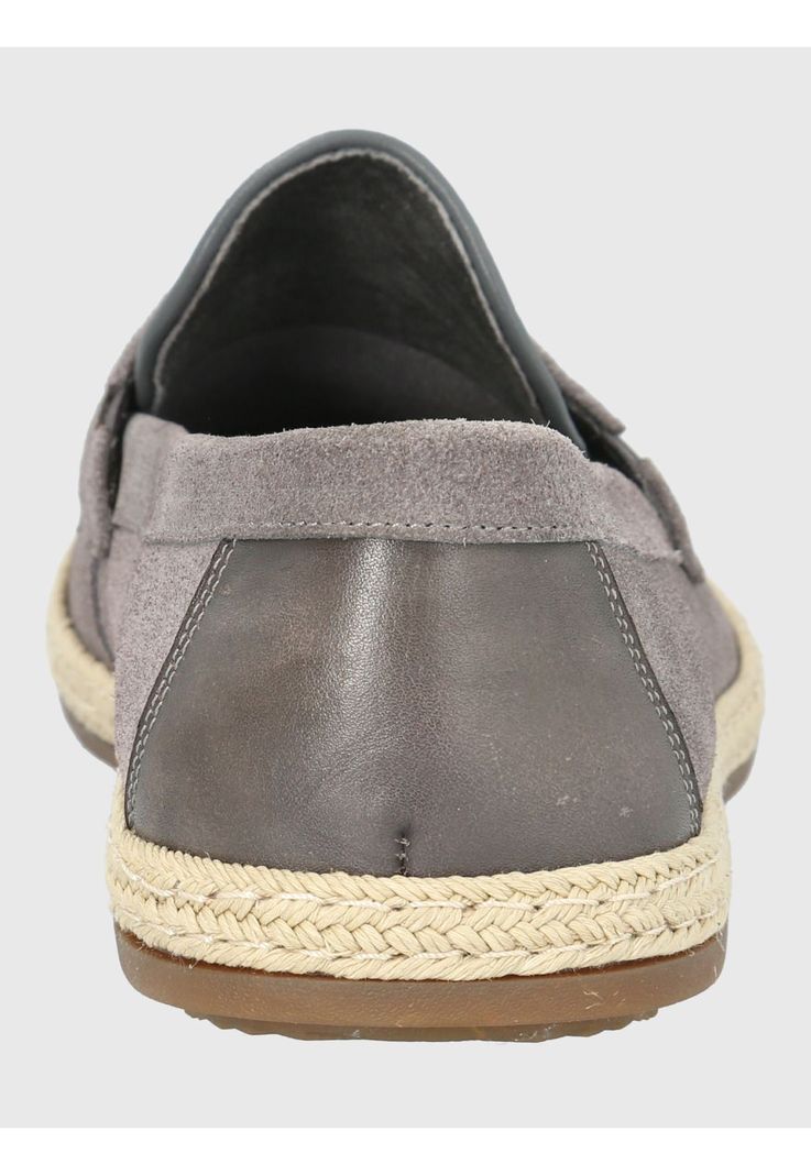Mocasín Cuero Gris Hombre Montella -5