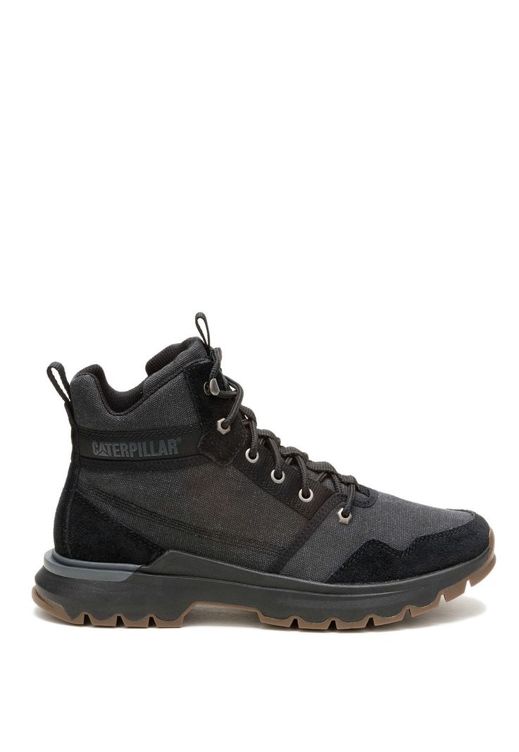 Zapatilla Con Caña Hombre Colorado Sneaker Negro-1