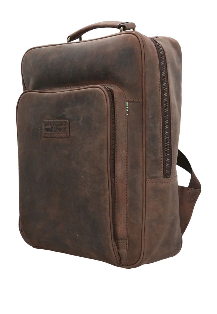 Mochila Cuero Unisex Om Craig Back Café-0