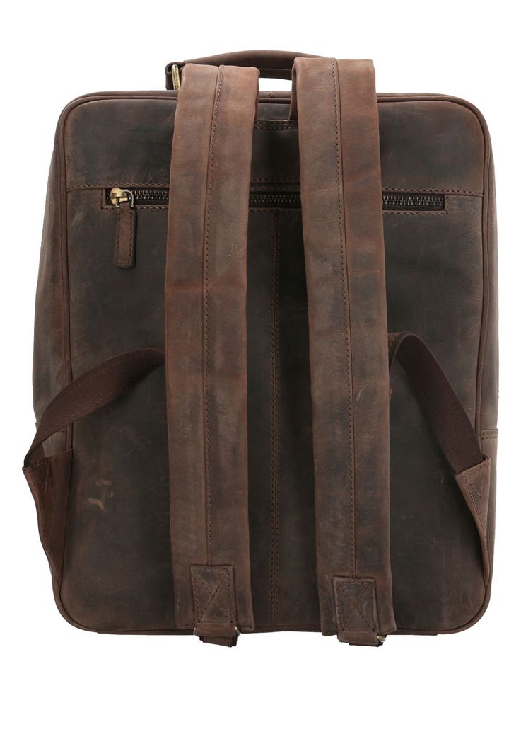 Mochila Cuero Unisex Om Craig Back Café-1