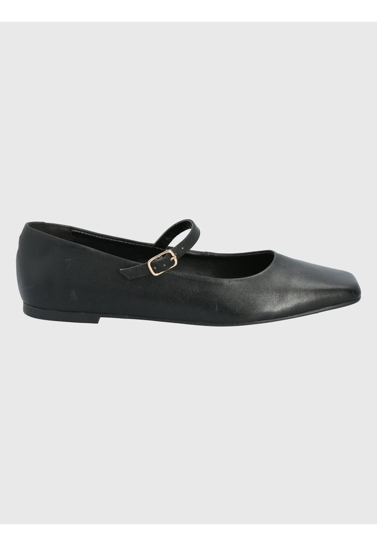Zapato Cuero Negro Mujer Lovere -1