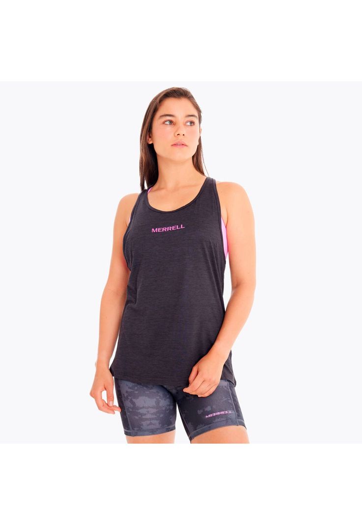 Polera Mujer Trail Running Edic Skyfire Negro-0