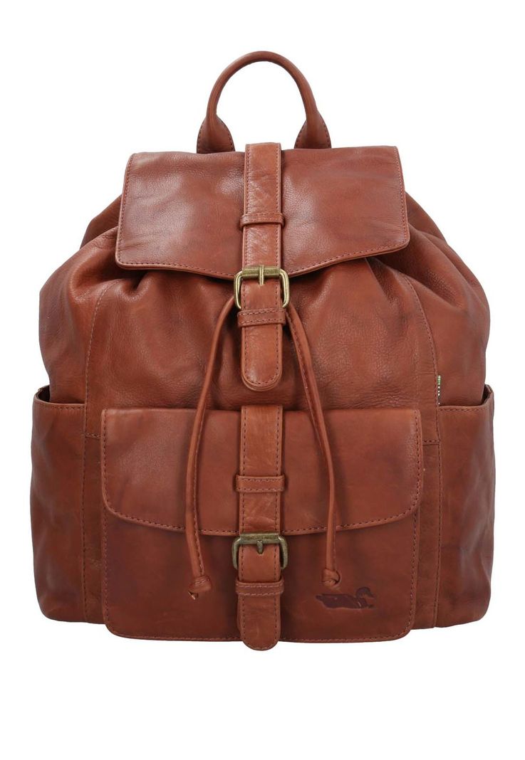 Mochila Cuero Unisex Aq Campbell Back Cognac-0