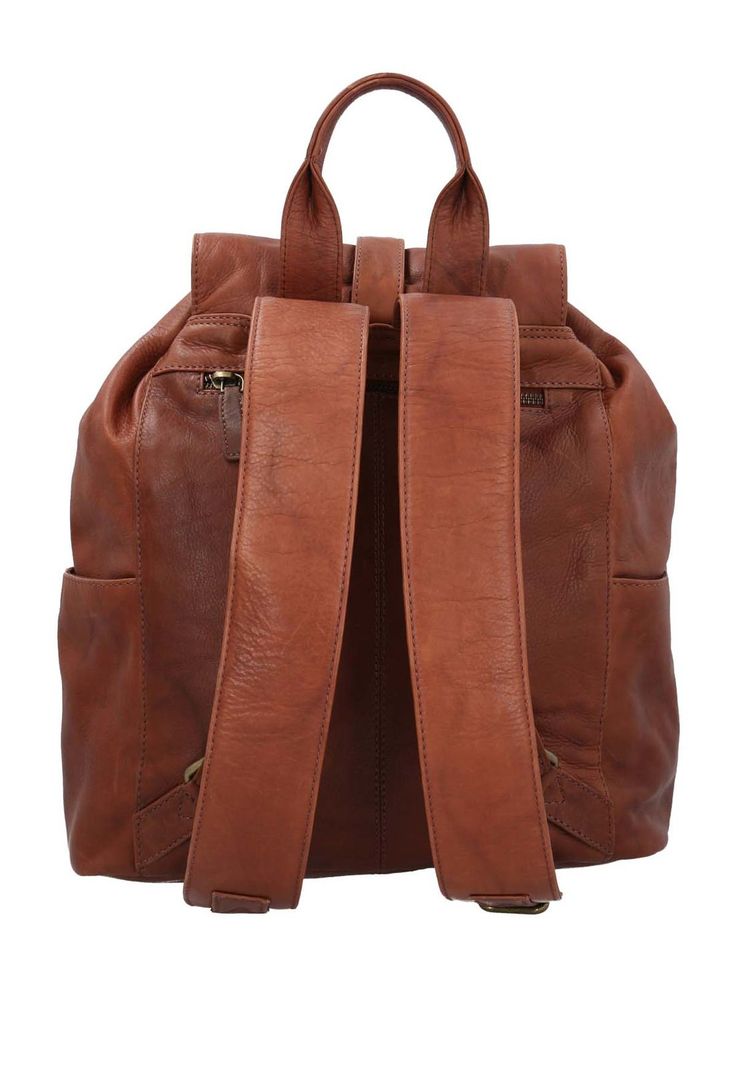 Mochila Cuero Unisex Aq Campbell Back Cognac-2