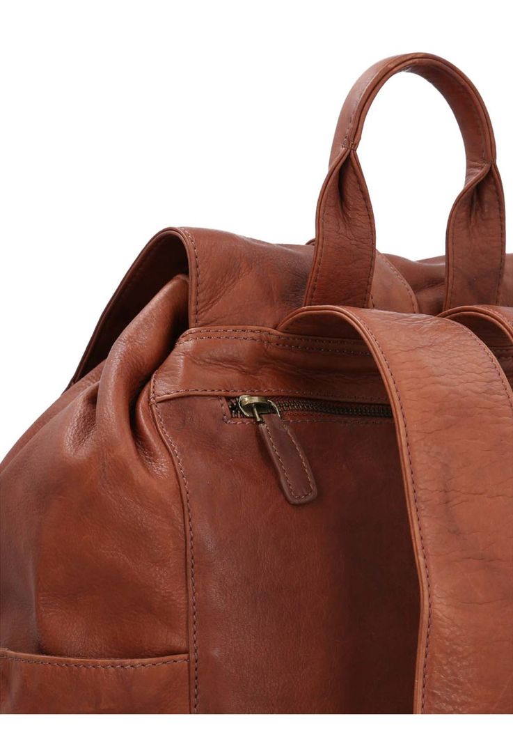 Mochila Cuero Unisex Aq Campbell Back Cognac-3