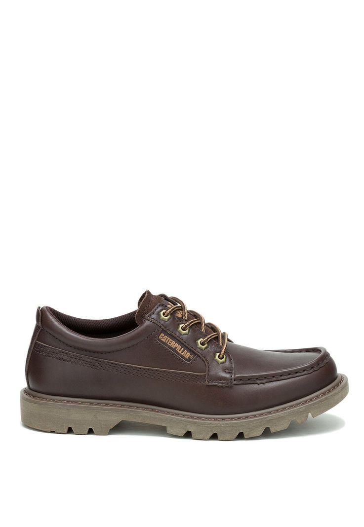 Zapato Cuero Hombre Colorado MocToe Low Café Oscuro-1