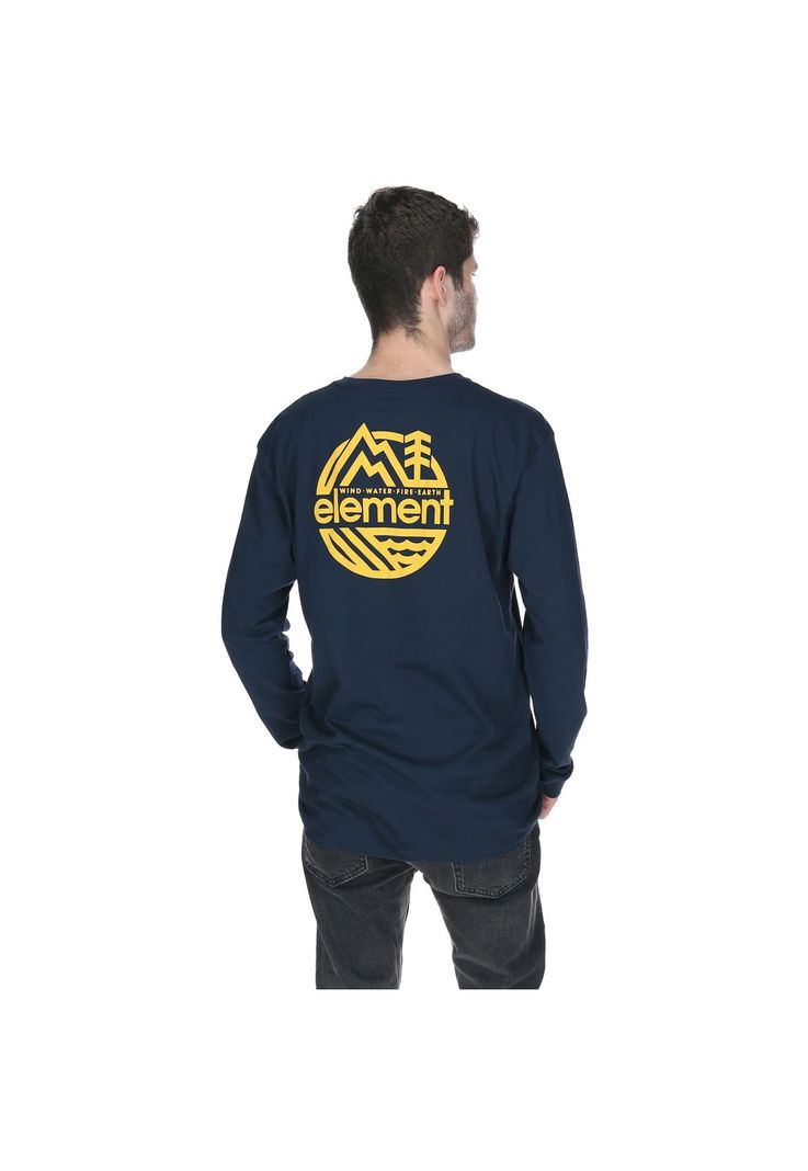 Polera M/L Hombre Burkett Polera Azul-2