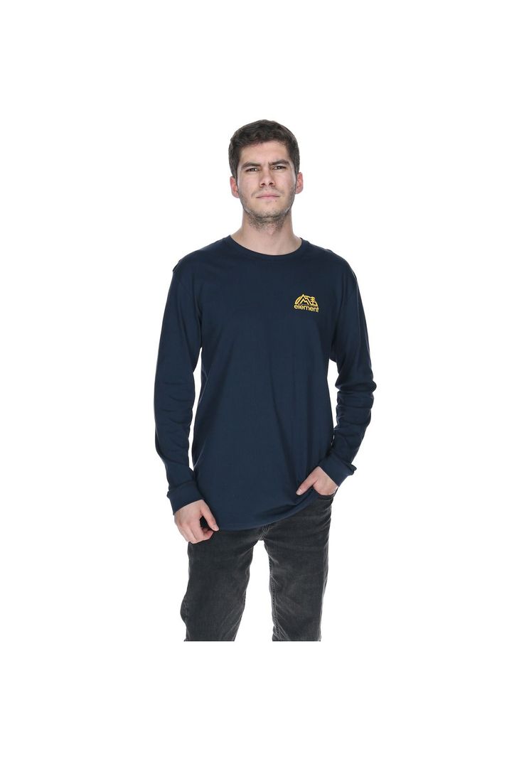 Polera M/L Hombre Burkett Polera Azul-3