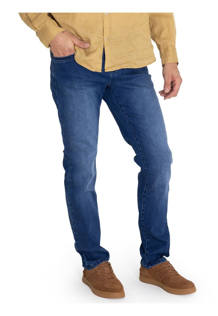 Jeans Algodón Orgánico Azul Bari Hombre -4