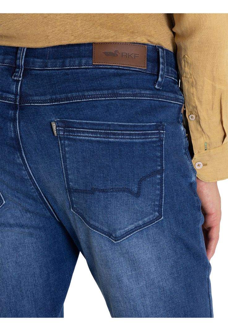 Jeans Algodón Orgánico Azul Bari Hombre -8