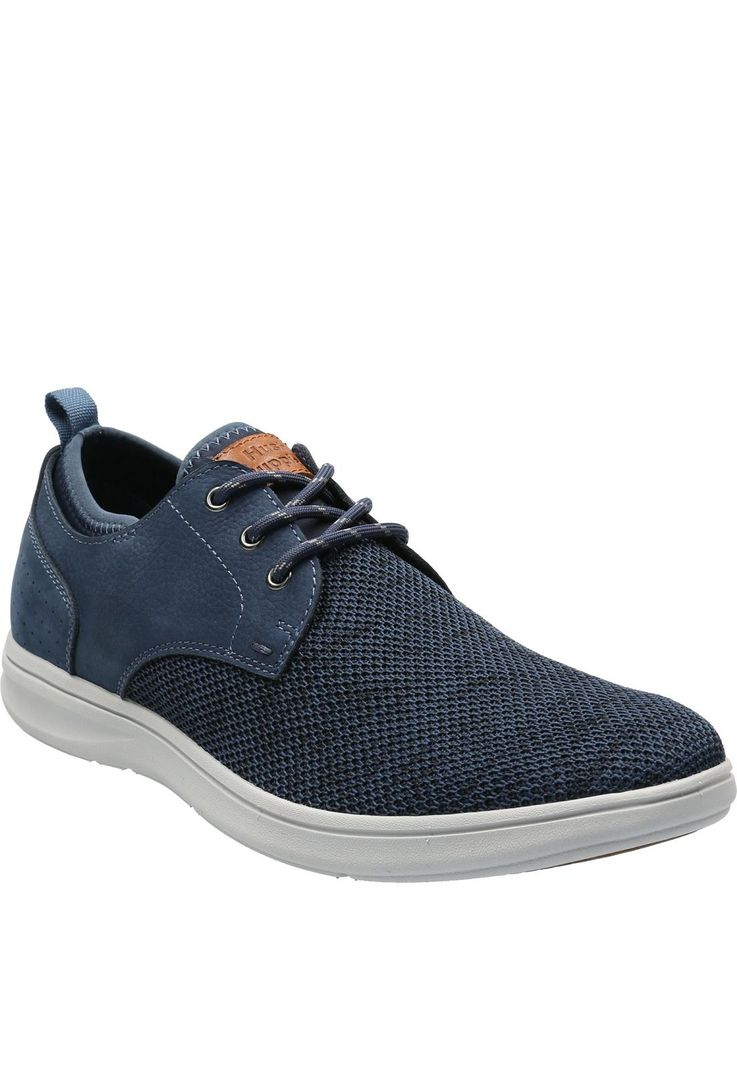 Zapatilla Cuero Hombre Port Azul-0