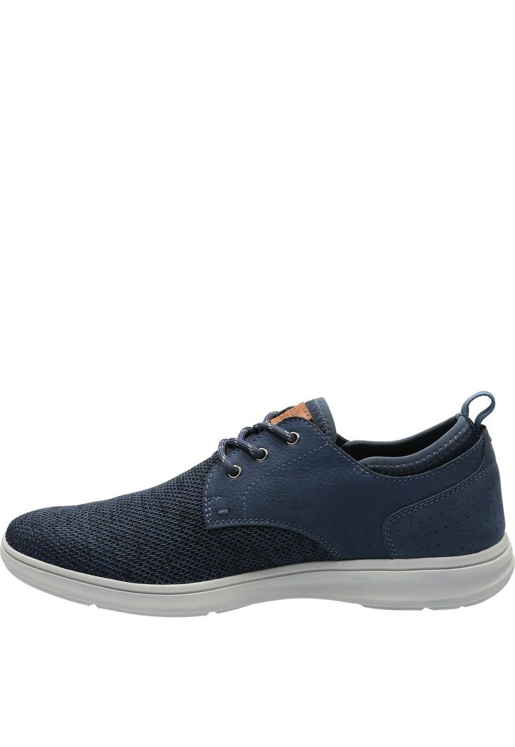 Zapatilla Cuero Hombre Port Azul-4
