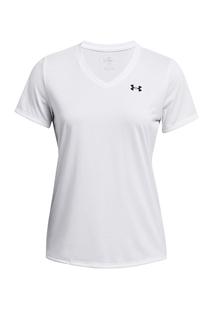 Polera Manga Corta UA Tech Mujer Blanco-0