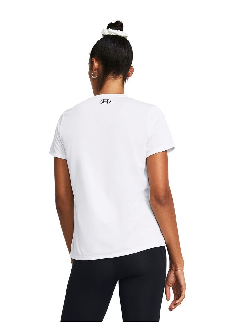Polera Manga Corta UA Tech Mujer Blanco-4