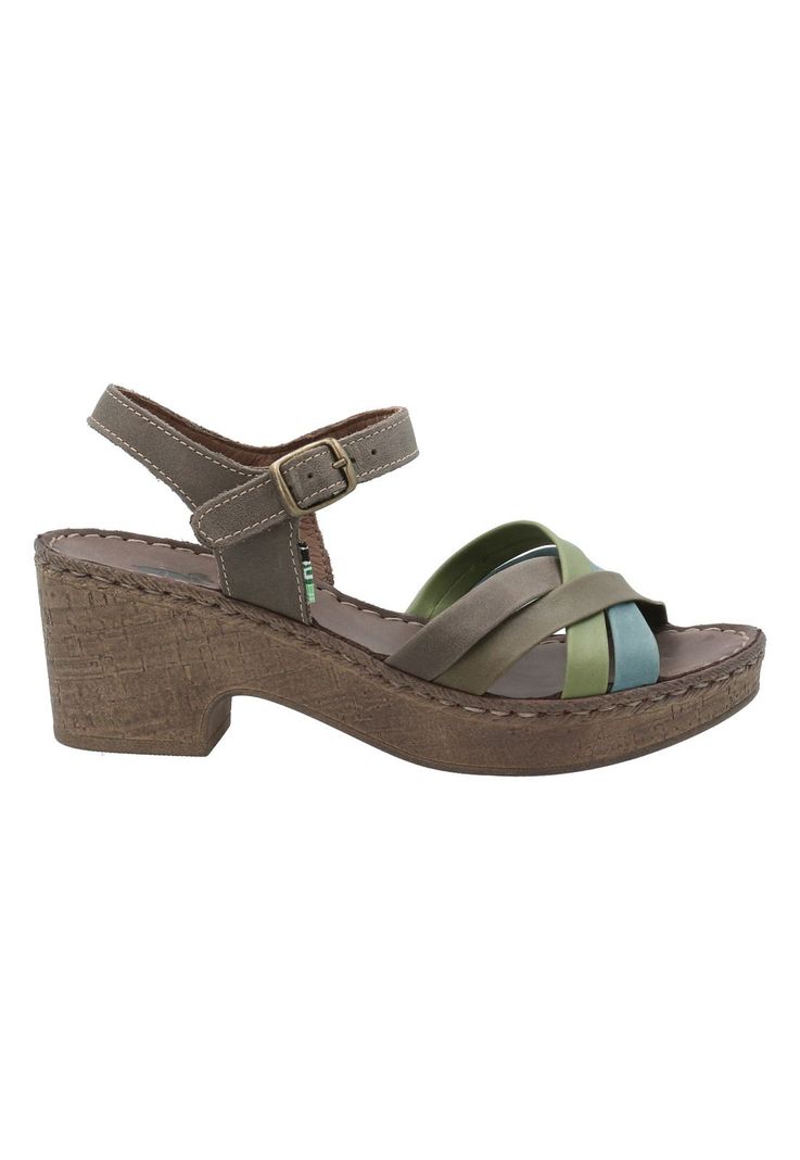Sandalia Cuero Mujer Dalia Verde -0