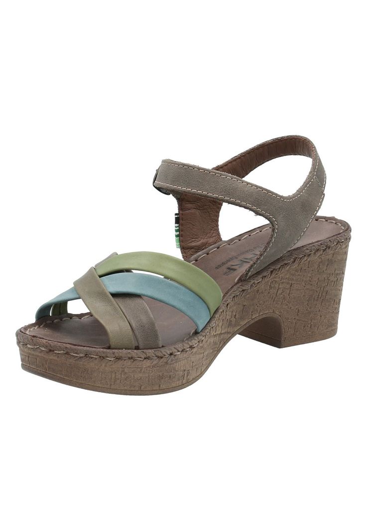 Sandalia Cuero Mujer Dalia Verde -3