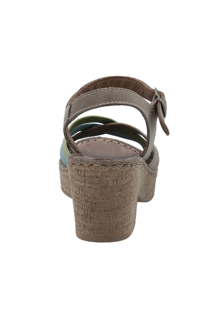 Sandalia Cuero Mujer Dalia Verde -5