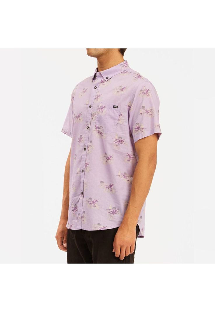 Camisa M/C Hombre Sundays Mini Ss Lila-1