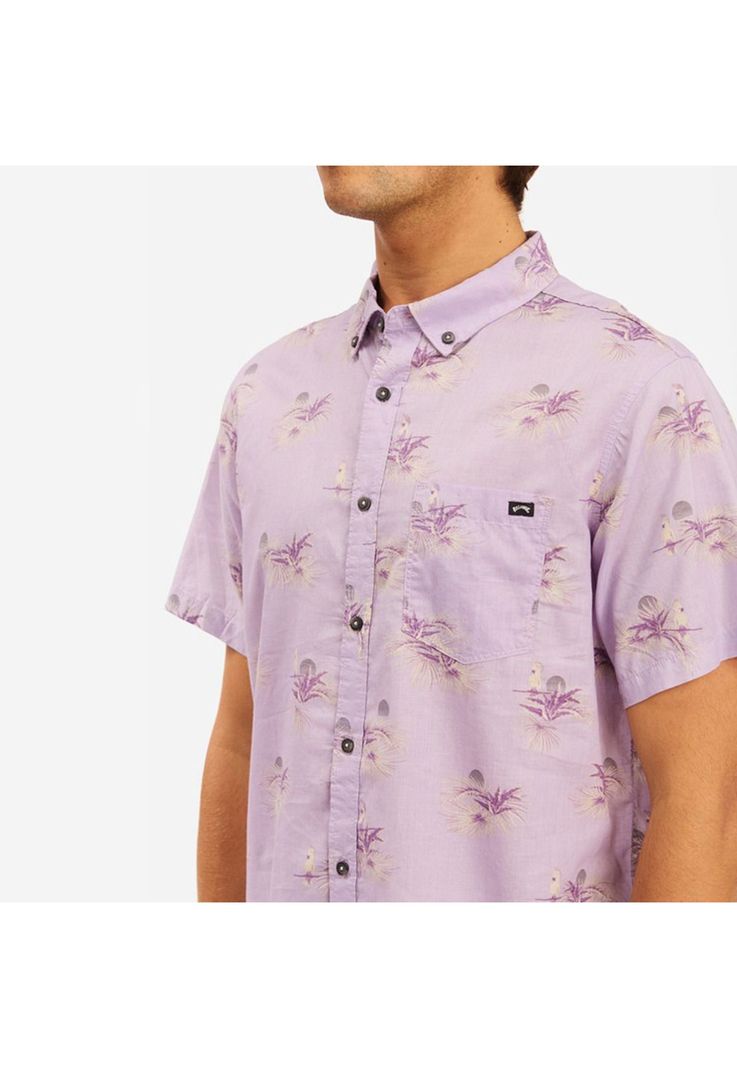 Camisa M/C Hombre Sundays Mini Ss Lila-2