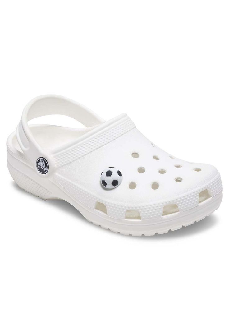 Jibbitz Crocs Balón De Fútbol Blanco-1