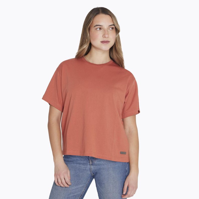 Polera M/C T-Shirt Short Sleeve Naranjo Mujer