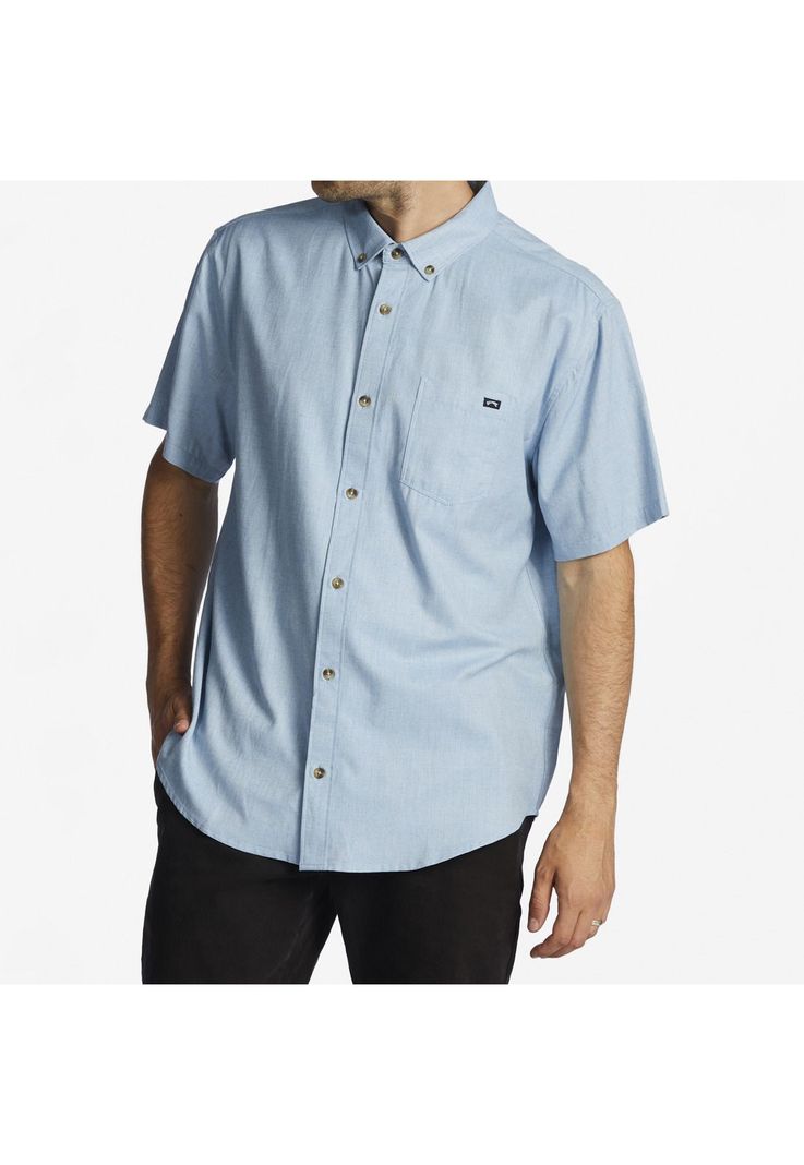 Camisa M/C Hombre All Day M Wvtp Celeste-0
