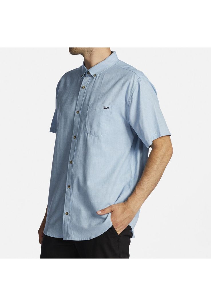 Camisa M/C Hombre All Day M Wvtp Celeste-1