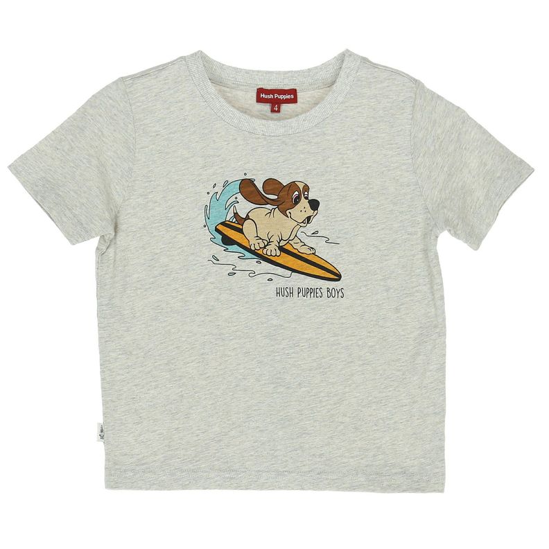 Polera Niño Grafica Gris