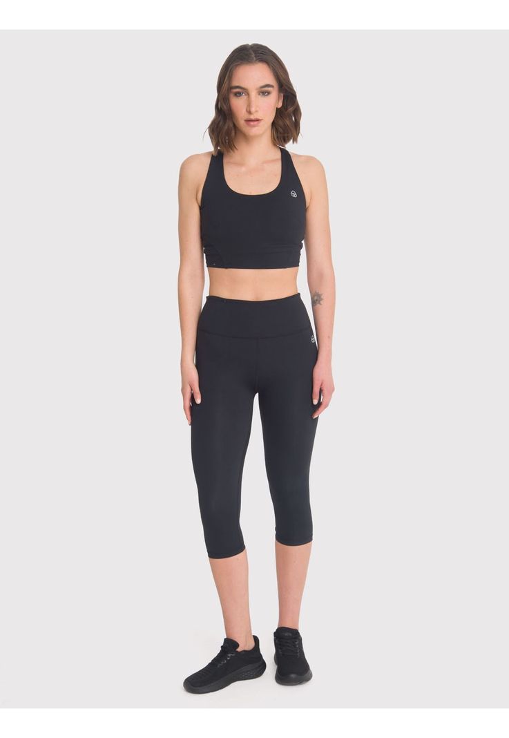 Calza deportiva Mujer Capri Nora Negra-0