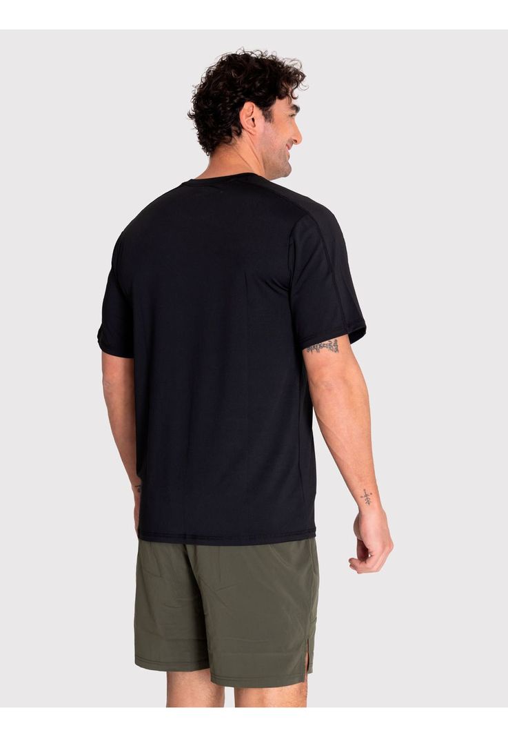 Polera deportiva Hombre Training T-Shirt Negra-2