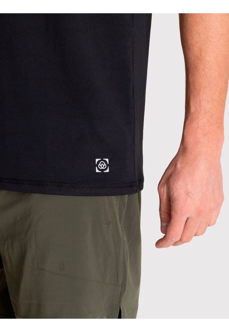 Polera deportiva Hombre Training T-Shirt Negra-4