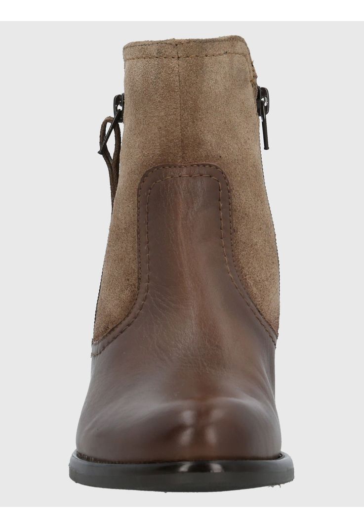 Botín Cuero Mujer Ellee Taupe-3