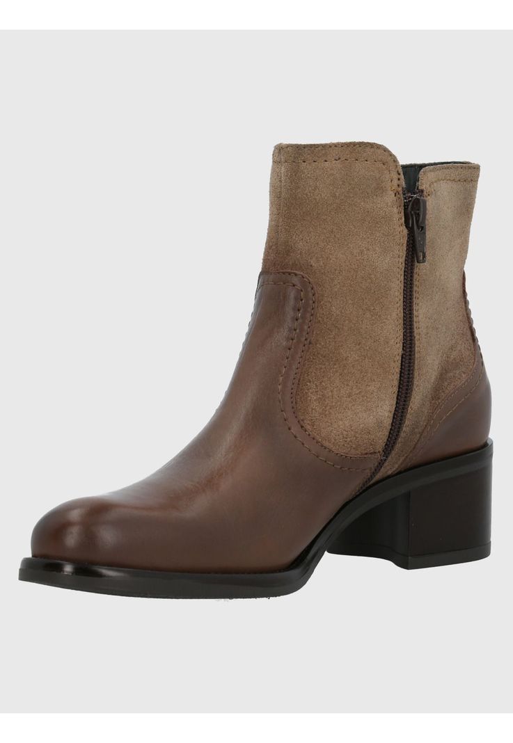 Botín Cuero Mujer Ellee Taupe-4