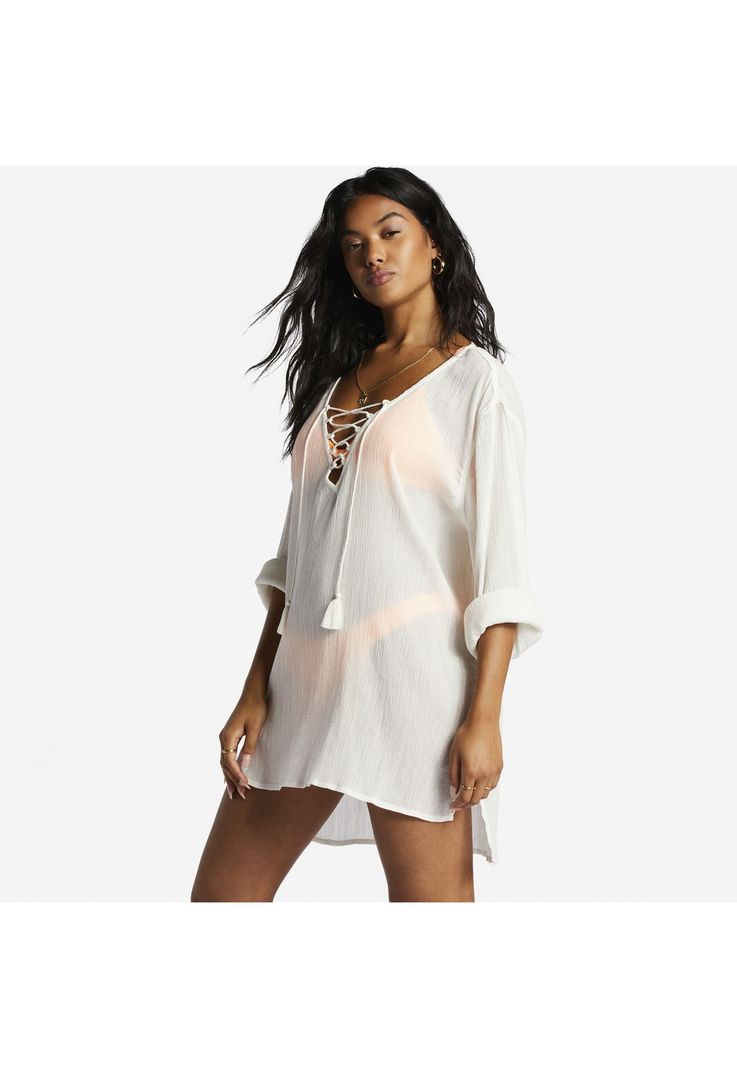 Vestido Blue Skies Cvup Blanco Mujer-1